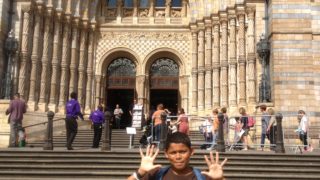 boy reviews the natural history museum london