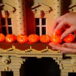 lego pumpkins on lego buckingham palace in legoland miniland