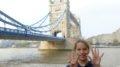 girl k-rates tower bridge, London