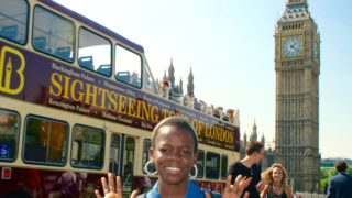 girl reviews the big bus sightseeing tour london by big ben