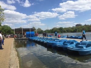 Hyde Park boats on The Serpentine as featured in Kidrated's 50 great things to do with teenagers in London