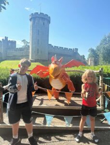 KidRaters Monty and Teddy enjoying their stay at Warwick Castle and its newly opened Hotel - Great Offers for Days Out at Merlin's UK Attractions with KidRated