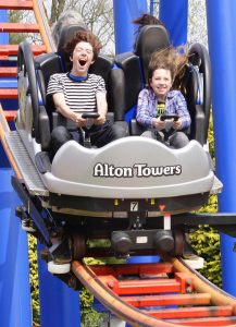 alton towers merlin kidrated theme park days out with kids resort uk england - Great Offers for Days Out at Merlin's UK Attractions with KidRated Families enjoy the Sonic Spinball white-knuckle ride ride at Alton Towers, Staffordshire, England. Credit: newsteam.co.uk