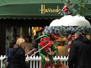 Harrods London Christmas Elf Snow KidRated reviews 15 things to do in London at Christmas