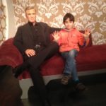 Danny's chilling with Clooney and gives Mme Tussaud a 10