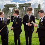 Year 8 pupils from Stonehenge School launching Takeover Day for Kids In Museums