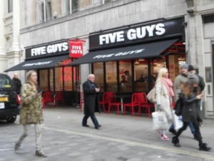 Five Guys Kidrated Food On The Go London