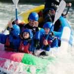 family white water rafting at Lee Valley