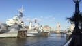 september hms belfast on the river thames with tower bridge in the background