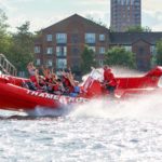 Red Thame rocket tour boat on the river