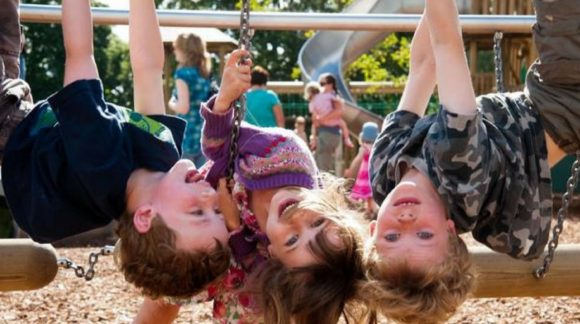 children playing at kew gardens treehouse towers