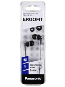 Panasonic RP-HJE125E-K Ergofit In Ear Wired Earphones