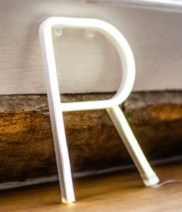 Personalised Neon Letter Light