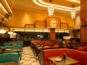 Dishoom, a popular Indian restaurant in Kensington, London