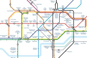 Literary Tube Map in honour of World Book Day