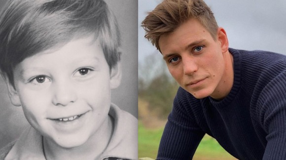 Past vs present photograph of Tristan Phipps