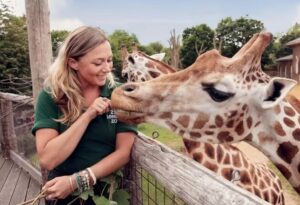 Feeding time at London Zoo