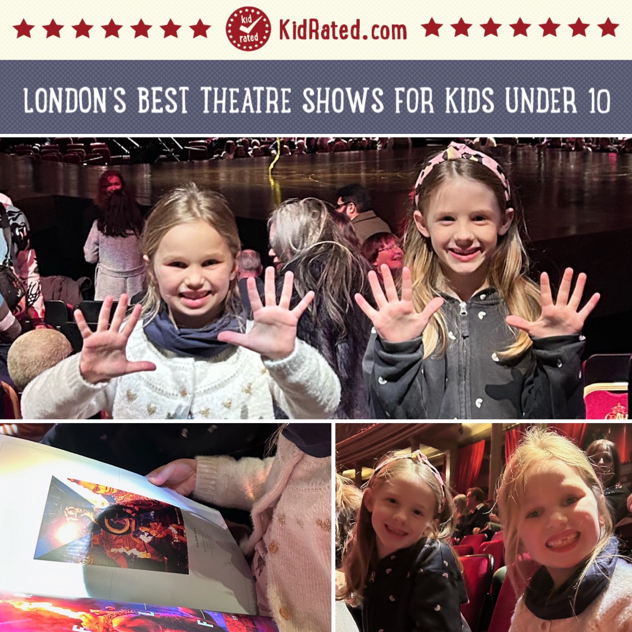 KidRated's pick of London' Best Theatre Shows for Kids under 10.
