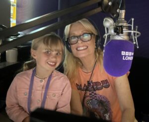 Kidrater Tiggy at BBC Radio London on the Gaby Roslin show