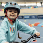 preschooler riding a bike