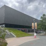 Exterior shot of copper box arena