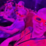 Lizzie, Amelie & Oliver enjoying the 4D movie at Thorpe Park