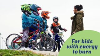 Kids mountain biking at Lee Valley VeloPark