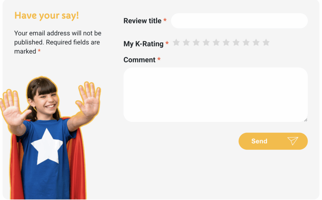KidRated review form