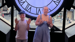 Pose with the Hill Valley Clock at the Adelphi Theatre - KidRated