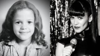 Lisa Moorish as a kid and now today - film producer, DJ and writer