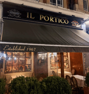 Piers Morgan's Celebrity Best Days Out in London - one of his favourite restaurants - Il Portico